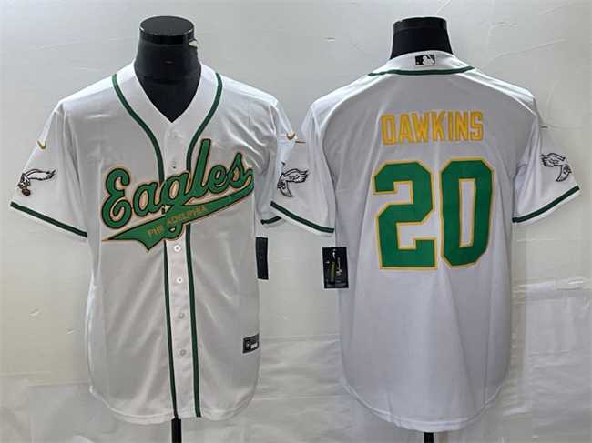 Men's Philadelphia Eagles #20 Brian Dawkins White Gold Cool Base Stitched Baseball Jersey,We sell and wholesale Men's Philadelphia Eagles #20 Brian Dawkins White Gold Cool Base Stitched Baseball Jersey on line form chian!